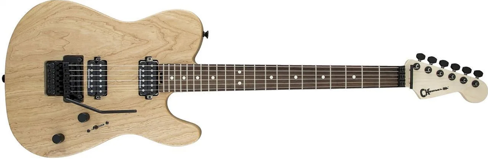 Charvel PRO-MOD SAN DIMAS STYLE 2 HH FR E ASH DARK ROSEWOOD FINGERBOARD NATURAL ASH
