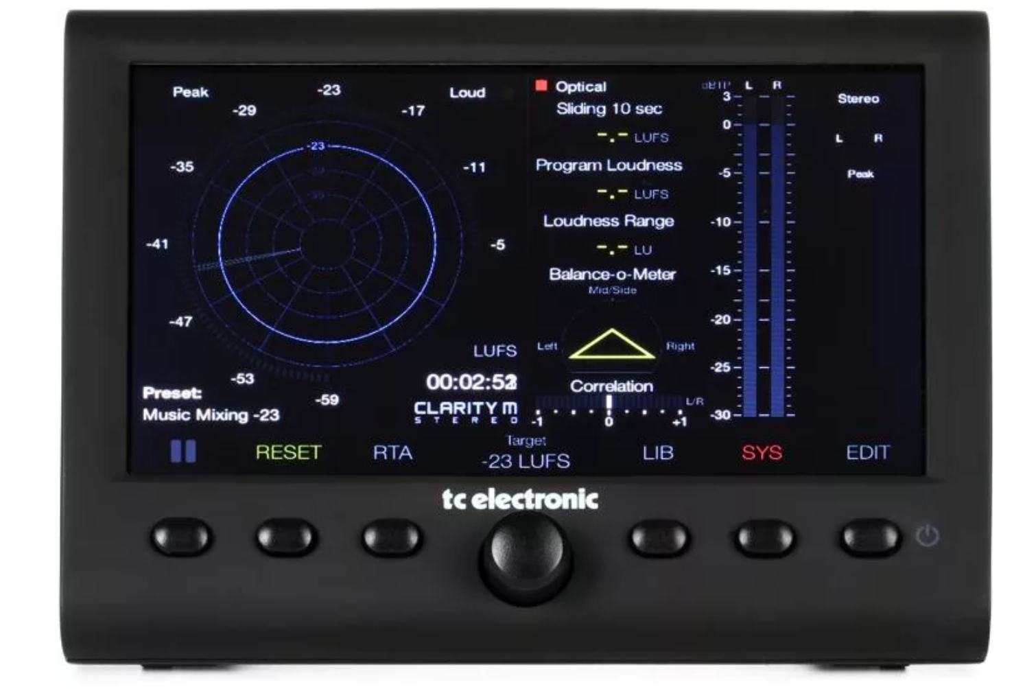 TC Electronic Clarity M Stereo Loudness Meter