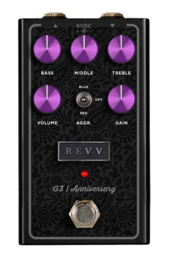 Revv G3 Purple Channel Preamp/Overdrive/Distortion Pedal - Anniversary Edition