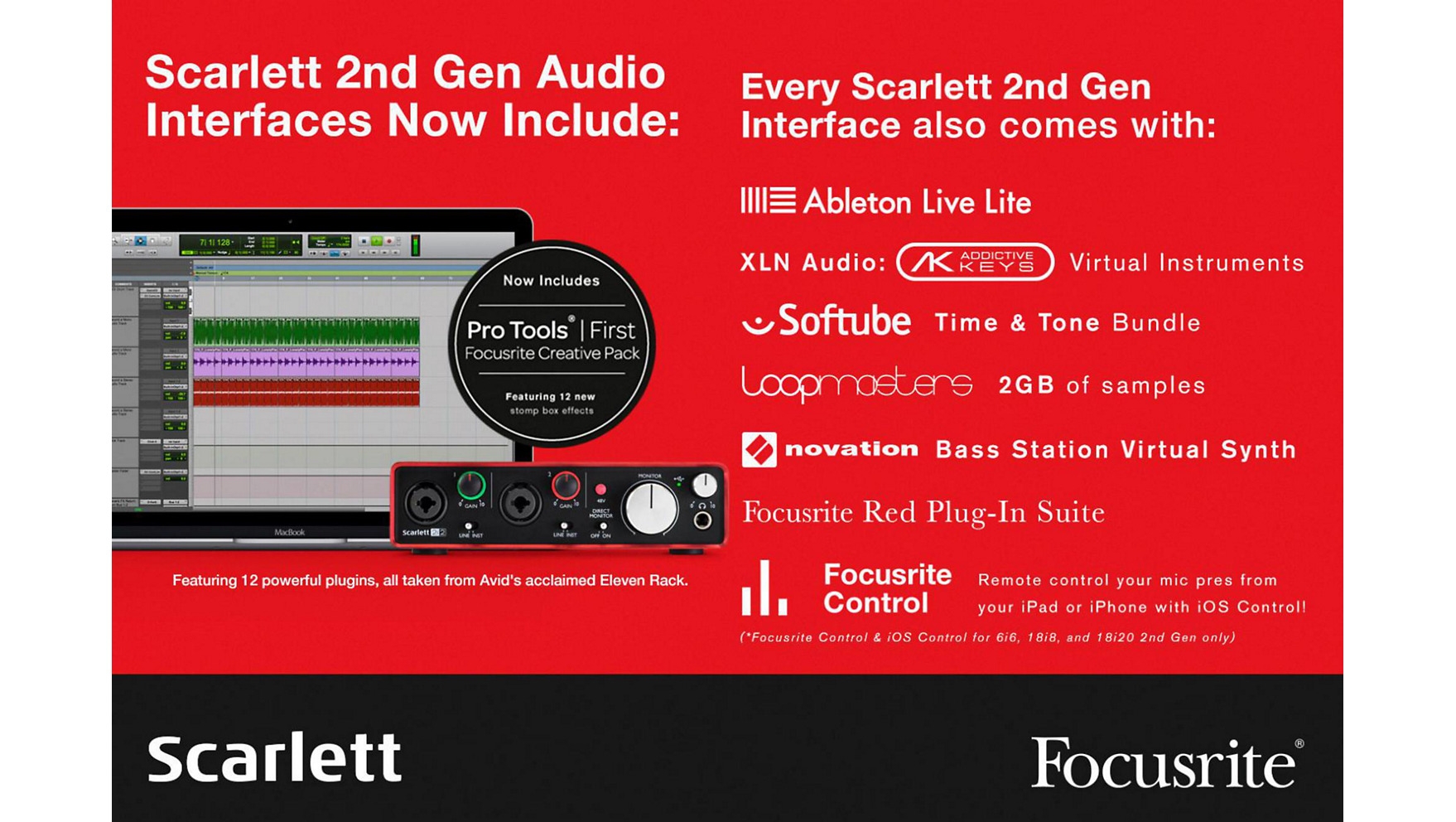 Focusrite Scarlett 18i8 (2nd Gen) USB Audio Interface