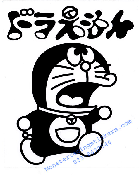 สติ๊กเกอร์ ติดกระจก ติดรถ ลายโดเรมอน