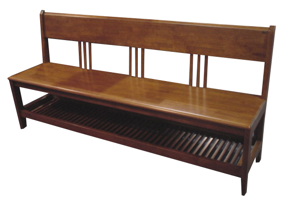 เก้าอี้ไม้ ม้านั่ง ม้านั่งยาว ไม้จริง รุ่นโรม่า ขนาด 179 x 50 x 87H สีน้ำตาล