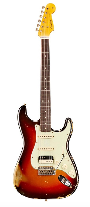 Fender Custom Shop Masterbuilt 60s Imperial Arc Stratocaster Rosewood Fingerboard HSS by Dale Wilson Aztec Gold over 3 Color Sunburst