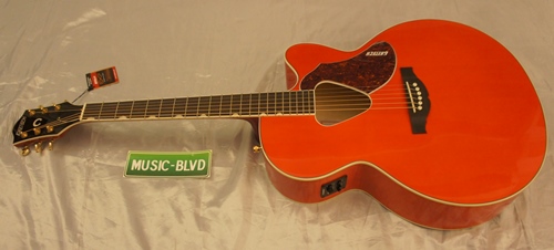 Gretsch Guitars G5022CE Rancher Jumbo Cutaway Acoustic-Electric Guitar Western Orange Stain Rosewood Fretboard