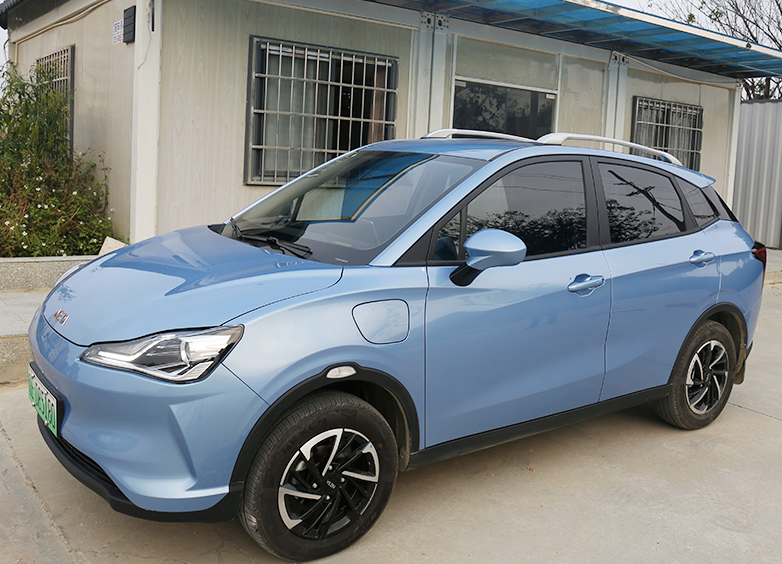 ราวหลังคา แร๊คหลังคา แบบไม่เจาะ บรอนซ์เงินและดำ สำหรับรถยนต์ไฟฟ้า NETA V , NETA V pro