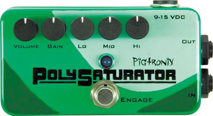 Pigtronix PolySaturator Distortion Guitar Effects Pedal