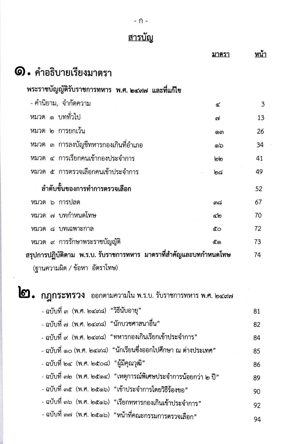 คำอธิบายกฎหมายรับราชการทหาร พร้อมฎีกาเด็ด (5E 03)