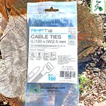 เคเบิ้ลไทร์สีดำ AMPTIE (Cable Ties ) ขนาด 2.5x120/100ชิ้น