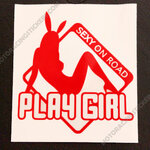 สติ๊กเกอร์ ติดกระจก ติดรถ ลาย PlayGirl
