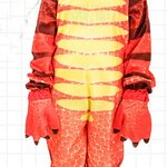 ชุดไดโนเสาร์ สีแดง Red Dinosaur ชุดแฟนซีสัตว์เด็ก ใช้ได้ทั้งเด็กชายหญิง มี ขนาด M 120-135, L 135-150