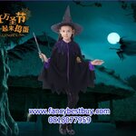 ชุดแม่มดน้อยสำหรับงานแฟนซี วันฮาโลวีน Little Witch ขนาด 110, 120, 130, 140