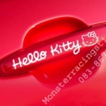 ((สีขาว)) สติ๊กเกอร์ ติด ที่จับประตู คิตตี้ Hello Kitty แต่งรถ