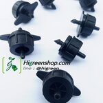 หัวน้ำหยด สำหรับรดน้ำต้นไม้ 4 ลิตร/ชั่วโมง สีดำ (แพ็ค 10 ตัว)