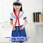 ชุดแฟนซีอาชีพ ชุดกะลาสี ชุดทหารเรือเด็กหญิง แบบที่ 1 มี ขนาด M, L
