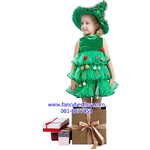 ชุดคริสมาส แบบชุดต้นคริสมาส แขนสั้น Christmas Tree Costume สำหรับ เทศกาลวันคริสมาส ขนาด 100, 110, 120, 130