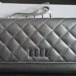 กระเป๋าสตางค์ ELLE เทาเมทาลิก ใหม่ แท้