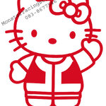 สติ๊กเกอร์ ติดรถลายคิตตี้ Kitty
