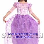 ชุดเจ้าหญิง ราพันเซล (Rapunzel) สีขาว สำหรับแฟนซีเด็กหญิง เทพนิยายในปราสาทดีสนีย์ Disney Princess ขนาด XL