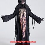 ชุดฮาโลวีน ชุดผีแบบหน้ากลัว Horror Ghost ชุดแฟนซีเด็ก สำหรับวันฮาโลวีน มีขนาด L 135-150