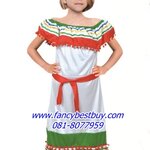 ชุดแฟนซีเด็กหญิง ชุดประจำชาติเม็กซิโก Mexico ขนาด L