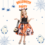 ชุดฮาโลวีน ชุดกระโปรงฮาโลวีน สำหรับงานแฟนซี วันฮาโลวีน ชุด+กระเป๋า มีขนาด 120