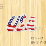 อาร์ม ตัวปัก ตัวรีดติดเสื้อ ธงชาติ อเมริกา USA