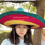 หมวกประจำชาติเม็กซิโก Mexico หมวก หลากสี ขนาดใหญ่ กว้าง 53/รอบศรีษะ60/สูง 20 ซม