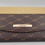 กระเป๋าสตางค์ HOW น้ำตาล ใหม่ แท้