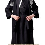 ชุดประจำชาติญี่ปุ่นของเด็กชาย สีดำ ขนาด 110, 120, 130, 140, 150