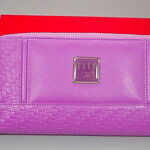 กระเป๋าสตางค์ ELLE ม่วงมะปราง ใหม่ แท้