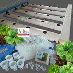ชุดปลูก NFTไม่มีหลังคา-25 รางเปิด (หนา) 5 เส้น ยาว 1 เมตร ไม่มีหลังคา สามารถปลูกผักสลัดได้ 23 ต้น