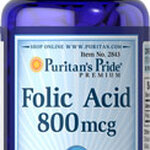 250 เม็ด Folic Acid 800 mcg