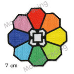 ตัวรีดติดเสื้อน่ารักๆ อาร์มรีดติดเสื้อ ลายการ์ตูน สติ๊กเกอร์รีดติดเสื้อ สีรุ้ง