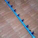 ชุดจ่ายน้ำราง NFT PVC 8 หุนยาว 2.00 เมตร(มีวาวเปิดปิด 10 หัว)