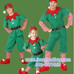 ชุดเอลฟ์ ชุด ELF คริสมาส Christmas Elf Boy สำหรับ เทศกาลคริสมาส ขนาด 150-160 รวม เสื้อ+กางเกง+หมวก+เข็มขัด+รองเท้า (ส่วนขาวแดงเย็บติดกับเสื้อและกางเกง)