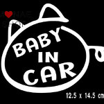 สติ๊กในรถมีเด็ก สติ๊กเกอร์มีเด็กในรถ สติ๊กเกอร์ BABY IN CAR