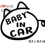 สติ๊กในรถมีเด็ก สติ๊กเกอร์มีเด็กในรถ สติ๊กเกอร์ BABY IN CAR