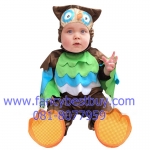 ชุดแฟนซีนกฮูก เป็นชุดแฟนซีเด็กทารกหรือเด็กเล็ก ผ้านิ่มสำหรับเด็กอ่อน ใช้ได้ทั้งเด็กชายหญิง M 70-80 cm, L 80-90 cm.