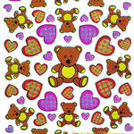 สติ๊กเกอร์ติดสนุก สติ๊กเกอร์สำหรับเด็ก สติ๊กเกอร์เสริมพัฒนาการและการเรียนรู้ของเด็ก สติ๊กเกอร์ลายสัตว์ ลายหมี และ หัวใจ