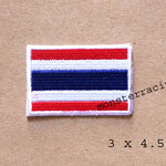 ((ขนาดเล็ก)) อาร์ม ตัวปัก ตัวรีดติดเสื้อ ธงชาติไทย