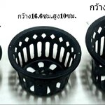 กระถางกล้วยไม้กลมดำโปร่ง ขนาด 8 นิ้ว 500 ใบ / กระสอบ