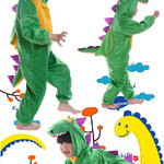 ชุดแฟนซีมังกร/ชุดแฟนซีไดโนเสาร์ ชุดแฟนซีสัตว์เด็กหรือชุดมาสคอต สำหรับการแสดง ใช้ได้ทั้งเด็กชายหญิง มี ขนาด M90-105, L105-120, XL120-130, XXL130-140