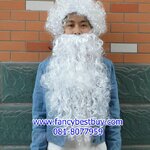 ผมและเคราสำหรับใส่คู่แซนต้า เด็กโตและผู้ใหญ่ สำหรับ เทศกาลวันคริสมาส