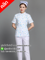 ชุดพยาบาล ++คลิกภาพดูสินค้าด้านใน ชุดพยาบาลเด็ก ชุดพยาบาลห้องเด็ก เสื้อพยาบาล