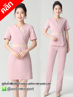 ชุดเดรส ชุดทำงานผู้หญิง ++คลิกภาพดูรายละเอียดด้านใน ชุดฟอร์มพนักงาน ชุดยูนิฟอร์ม ชุดพนักงานต้อนรับ ชุดพนักงานโรงแรม ชุดรีเซฟชั่น ชุดเดรส