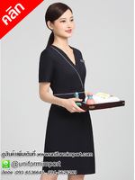 ชุดสปาสีดำ ++คลิกภาพดูรายละเอียดด้านใน ชุดยูนิฟอร์ม ชุดทำงานผู้หญิง ชุดเดรส ชุดพนักงานต้อนรับ