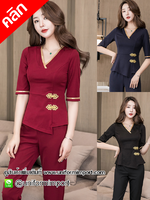 ชุดฟอร์มพนักงาน ++คลิกภาพดูรายละเอียดด้านใน ชุดฟอร์มพนักงาน ชุดยูนิฟอร์ม ชุดพนักงานต้อนรับ ชุดพนักงานโรงแรม ชุดรีเซฟชั่น ชุดเดรส