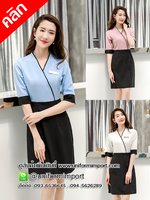 ชุดเดรส ++คลิกดูรายละเอียดด้านใน ชุดทำงานผู้หญิง ชุดทำงานออฟฟิศ ชุดพนักงานคลินิก ชุดฟอร์มพนักงาน