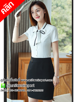 เสื้อเชิ๊ตผู้หญิง ++คลิกภาพดูรายละเอียดด้านใน เสื้อเชิ๊ต เสื้อฟอร์มพนักงาน เสื้อพนักงานต้อนรับ เสื้อทำงานผู้หญิง