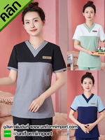 ชุดสครับ ชุดพนักงานสปา ++คลิกภาพดูรายละเอียดด้านใน ชุดพนักงานคลีนิก ชุดพนักงานนวด ชุดฟอร์มพนักงาน ชุดพนักงานต้อนรับ ชุดสปาไทย ชุดนวดไทย